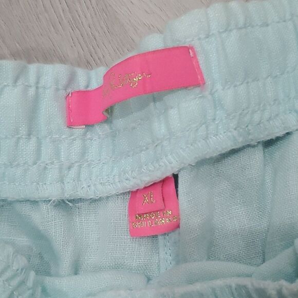 Lilly Pulitzer , Baybreeze Linen Shorts, Size Xl - Picture 4 of 6